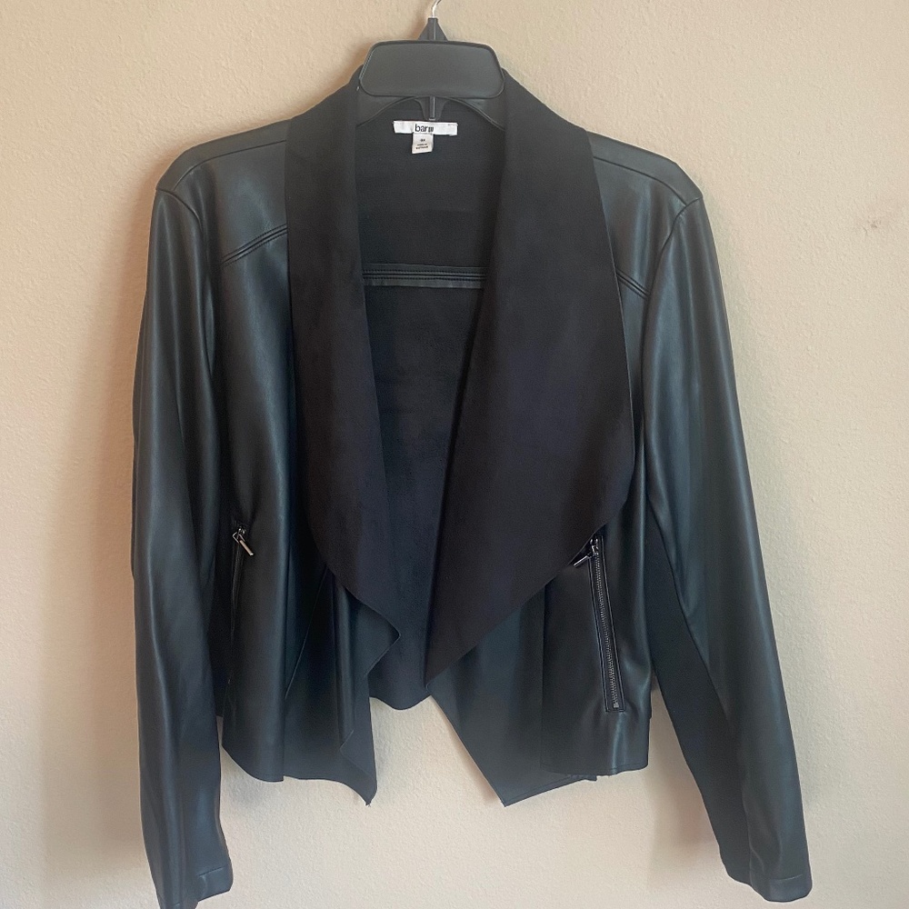 Fake Leather Cardigan Bar III 0X